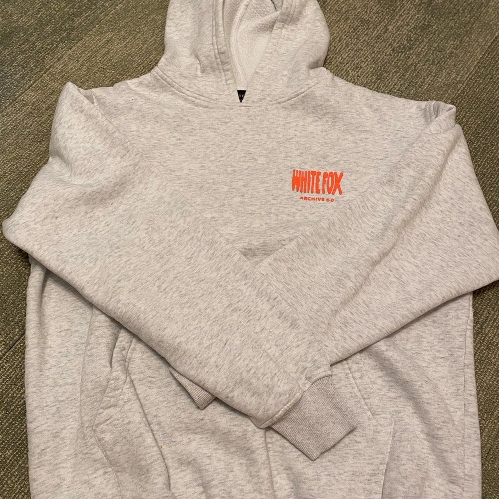 White fox hoodie